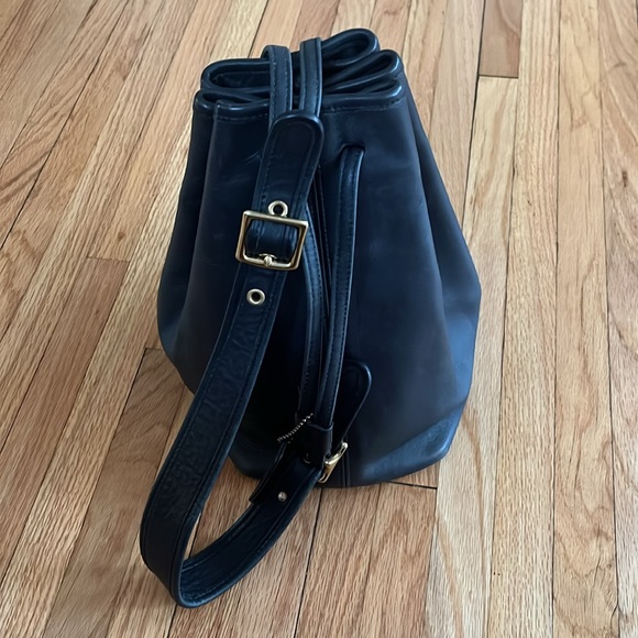 Vintage Coach black legacy 9165 leather bucket shoulder bag - Picture 7 of 9